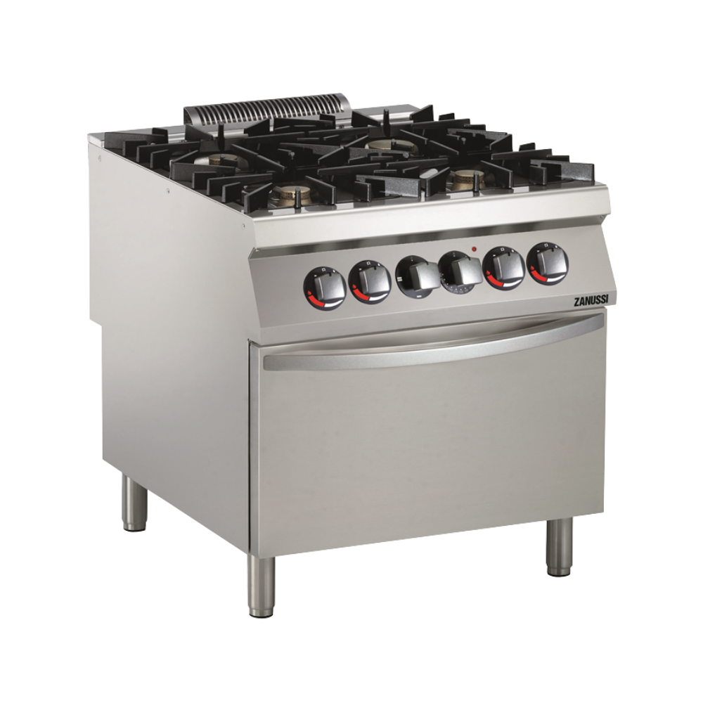 Zanussi EVO 900 – 4 Açık Ateşli Gazlı Kuzine, Elektrikli Fırınlı (392032)