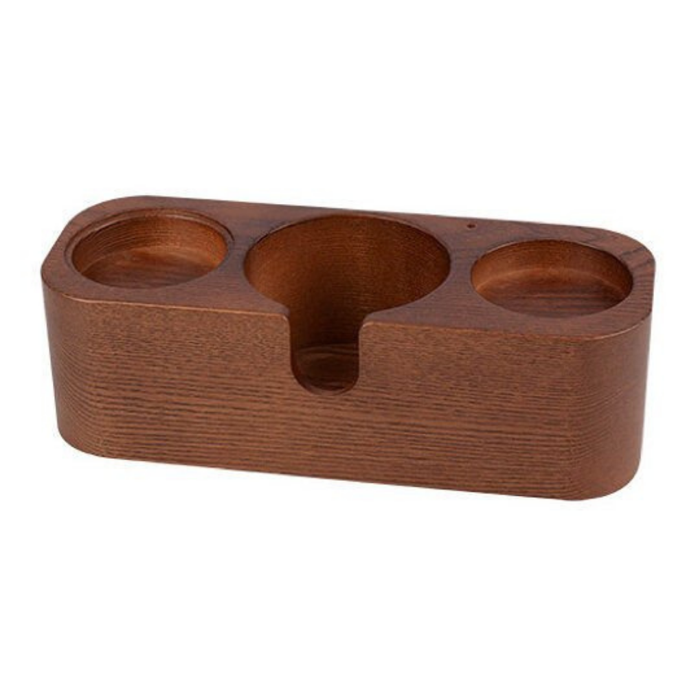 Motta Ahşap Tamper Standı - 3 Gözlü