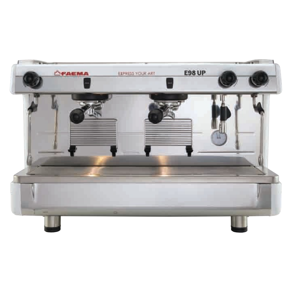 Faema E98 UP Tall Cup Yarı Otomatik Espresso Kahve Makinesi 2 Gruplu  Beyaz