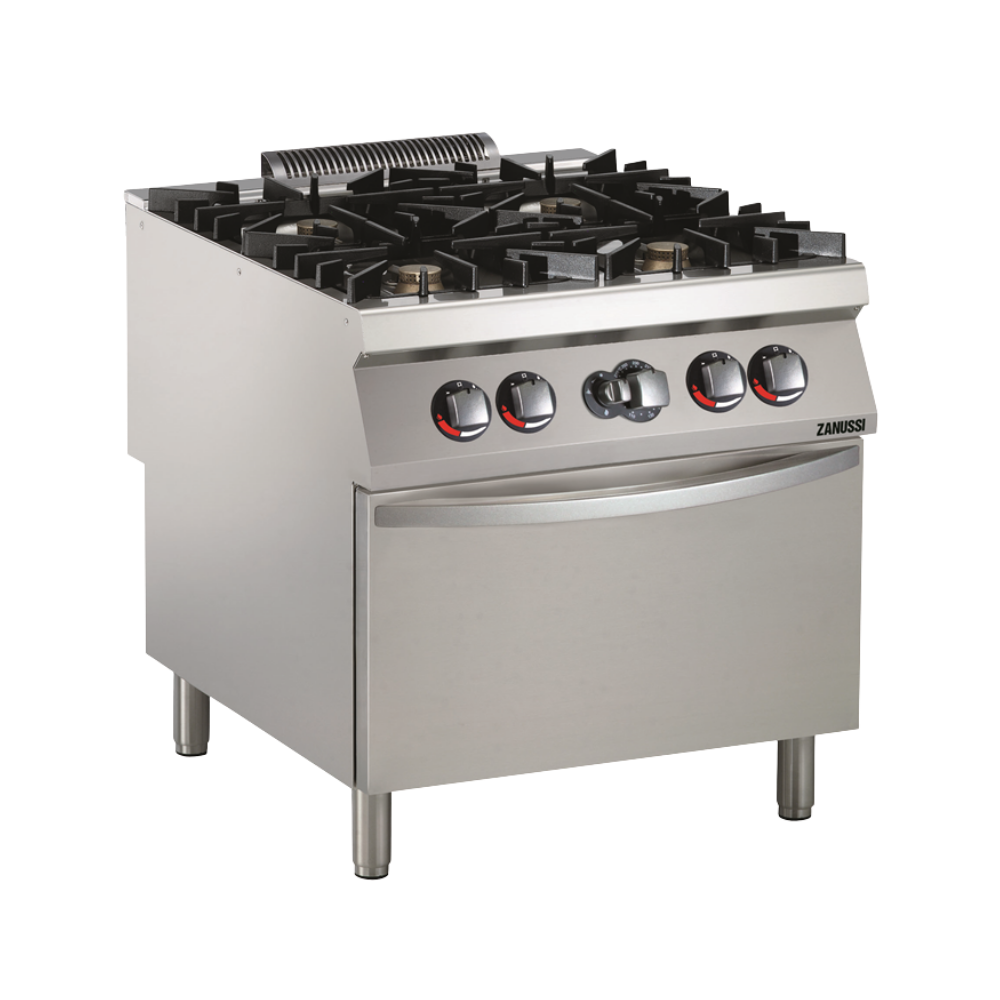 Zanussi EVO 900 – 4 Açık Ateşli Gazlı Kuzine, Gazlı Fırınlı (392031)