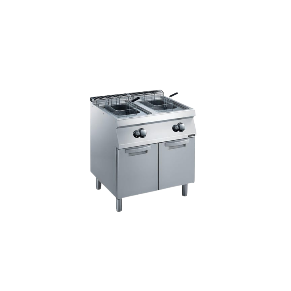 Zanussi – 2x15 Lt Elektrikli Dolaplı Fritöz, V Tip Hazneli (372082)