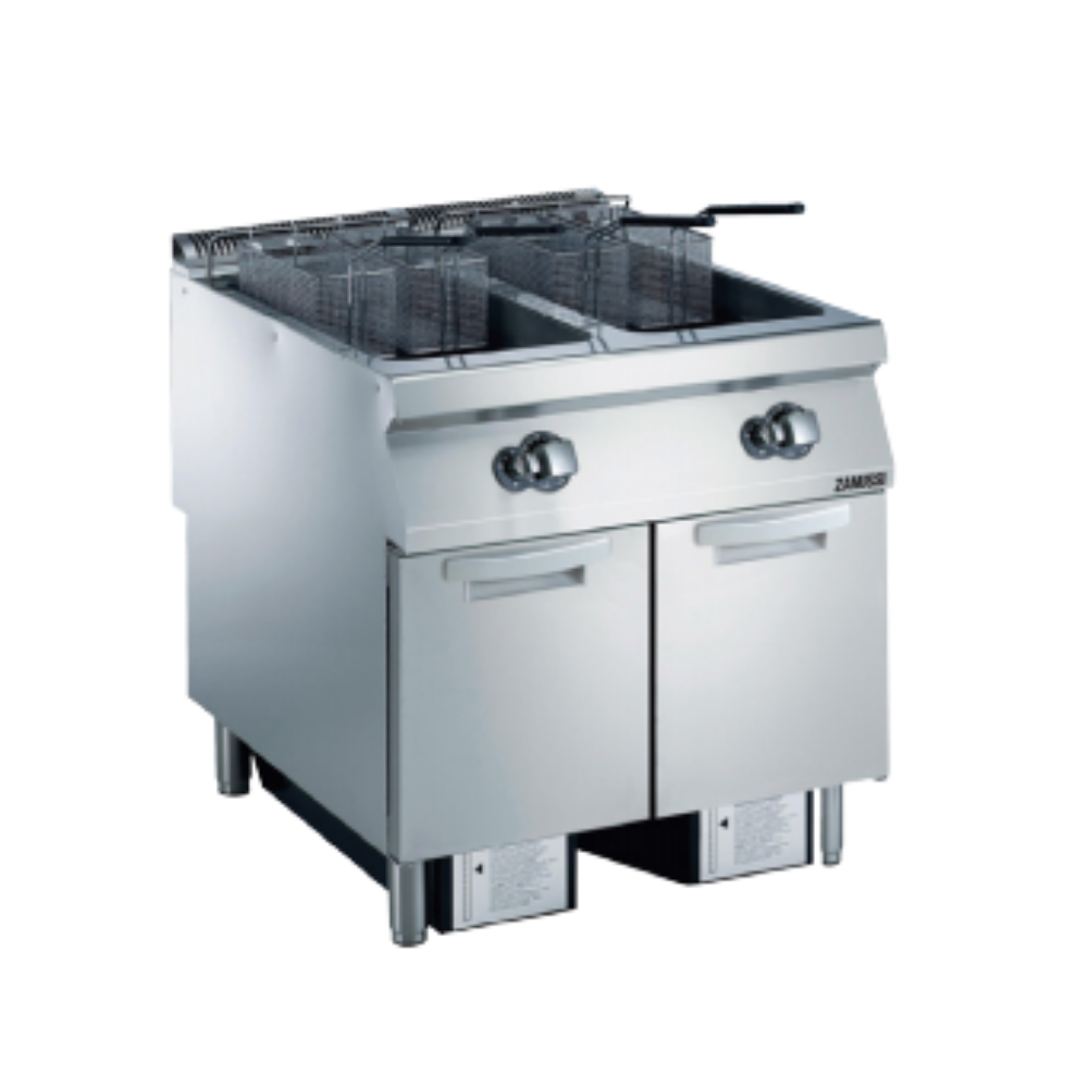 Zanussi 392338 – Dolaplı Elektrikli Fritöz 2x23 Lt (V Tip Hazneli)
