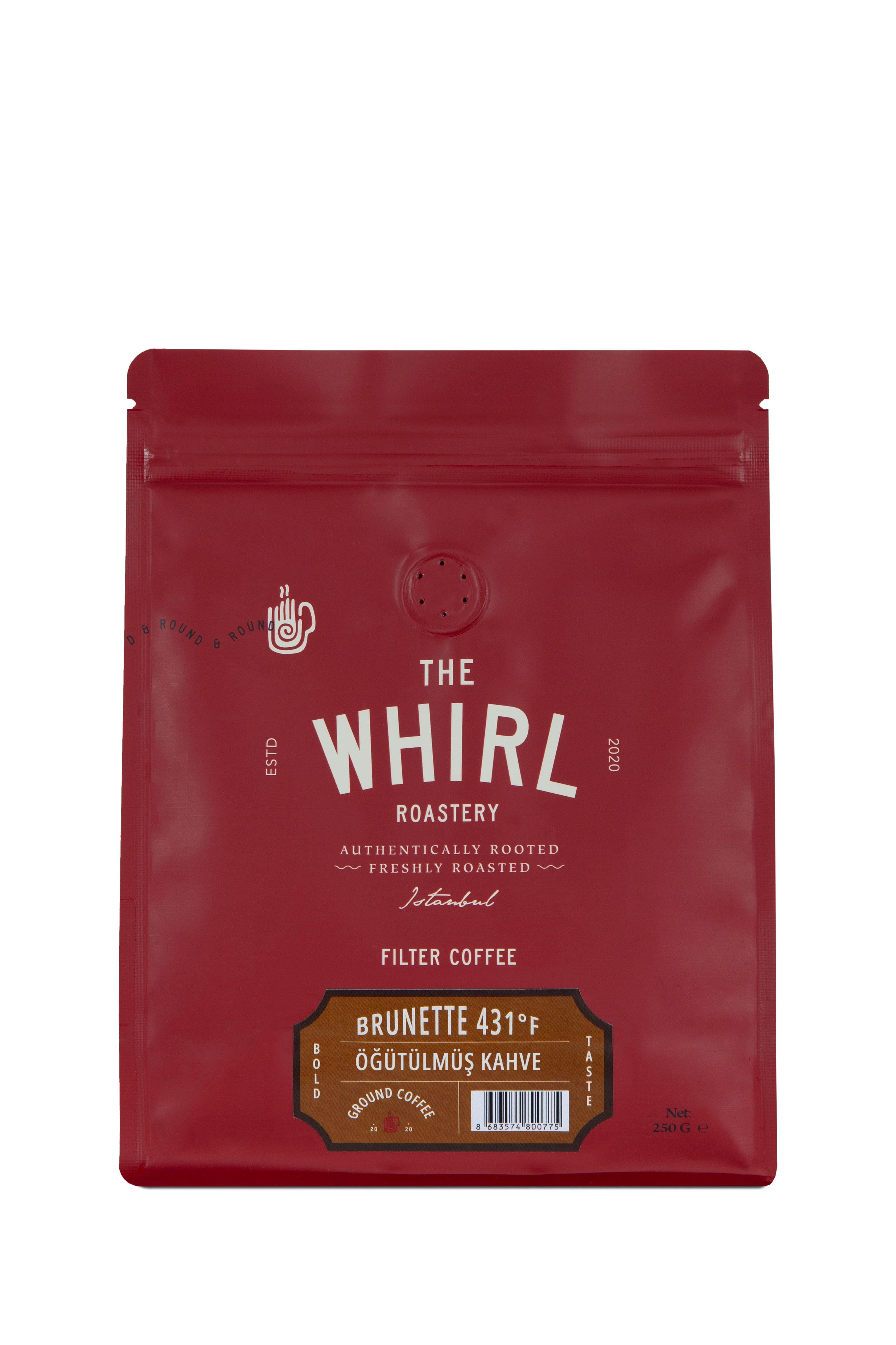THE WHIRL Filtre Brunette 431°F 250 G Çekilmiş