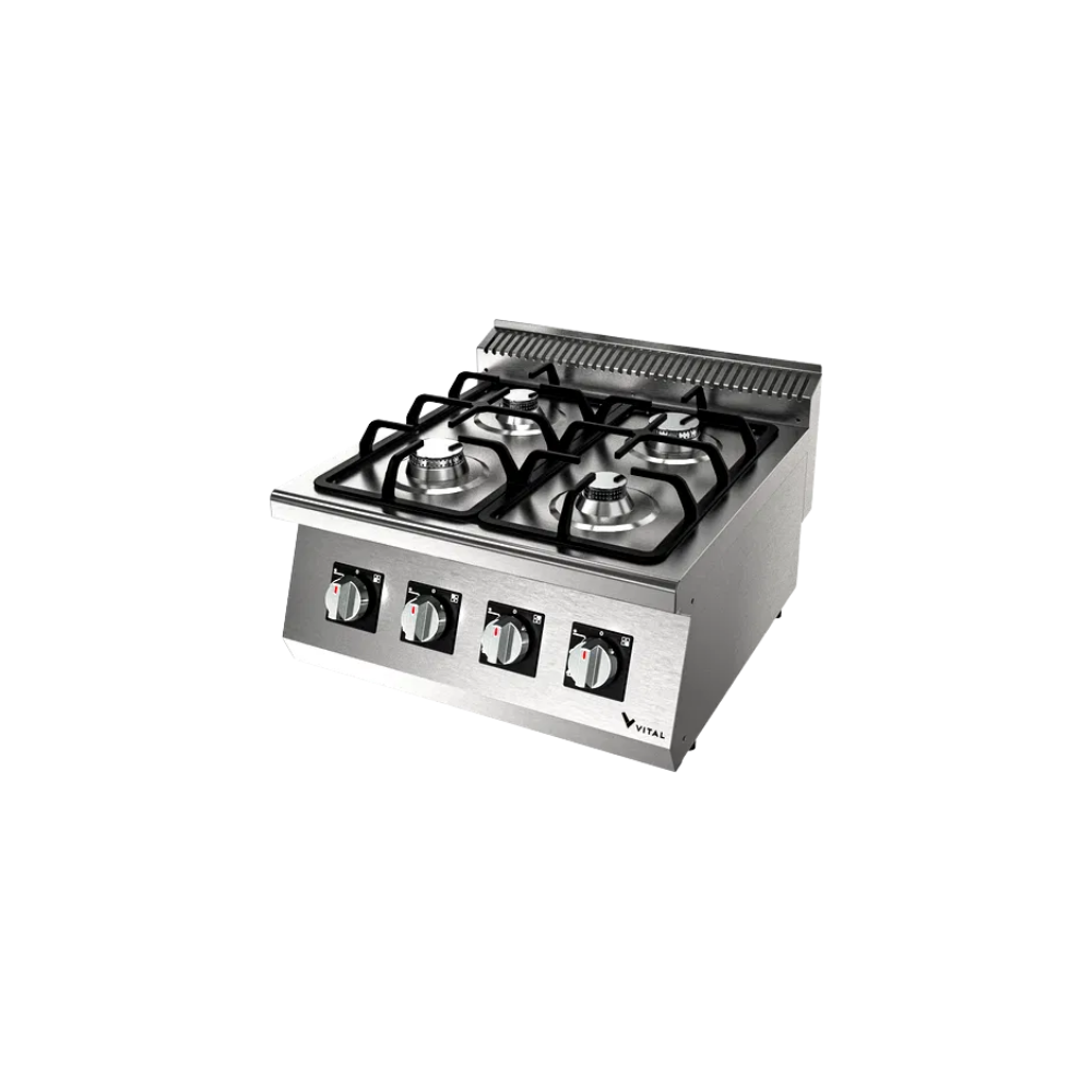 Gastrotech GKO6020 – 4 Brülörlü Gazlı Ocak