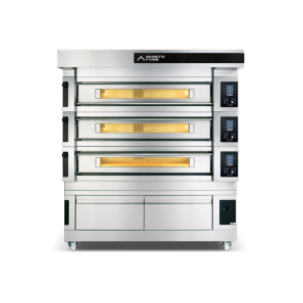 Moretti Forni S140EI-222222-P Modüler Elektrikli Çok Amaçlı Katlı Fırın (Buharlı, Mayalandırmalı)