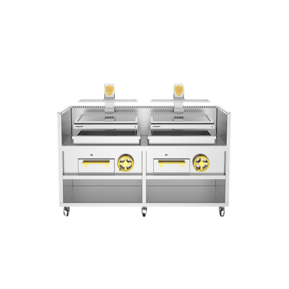 Josper PVJ-76-2-2-MB – Maksimum Kapasiteli Çift Katlı Kömürlü Izgara