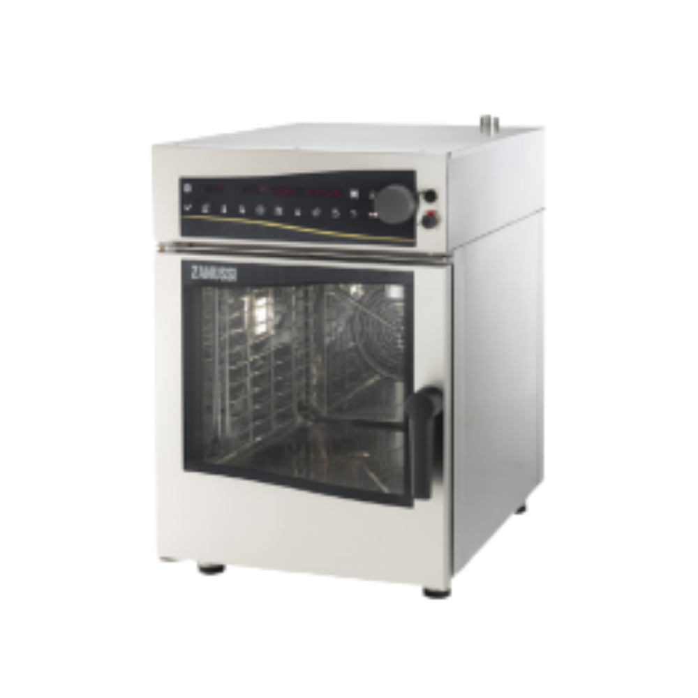 Zanussi Eazy Kompakt 240008 – Elektrikli Konveksiyon Nemlendirmeli Fırın (6xGN1/1, Soldan Menteşeli & Yıkamalı)