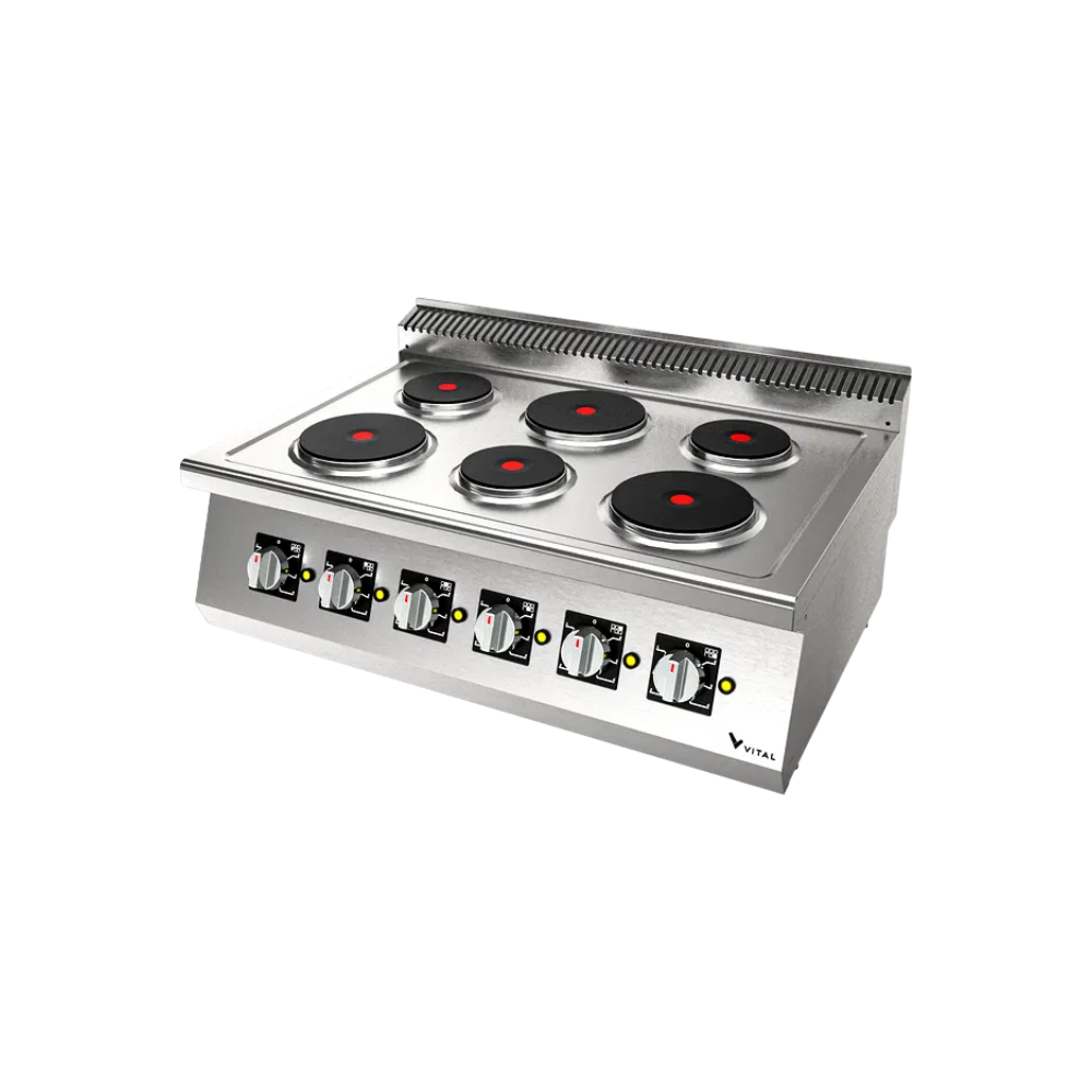 Gastrotech EKO6030 – 6 Yuvarlak Pleytli Elektrikli Ocak