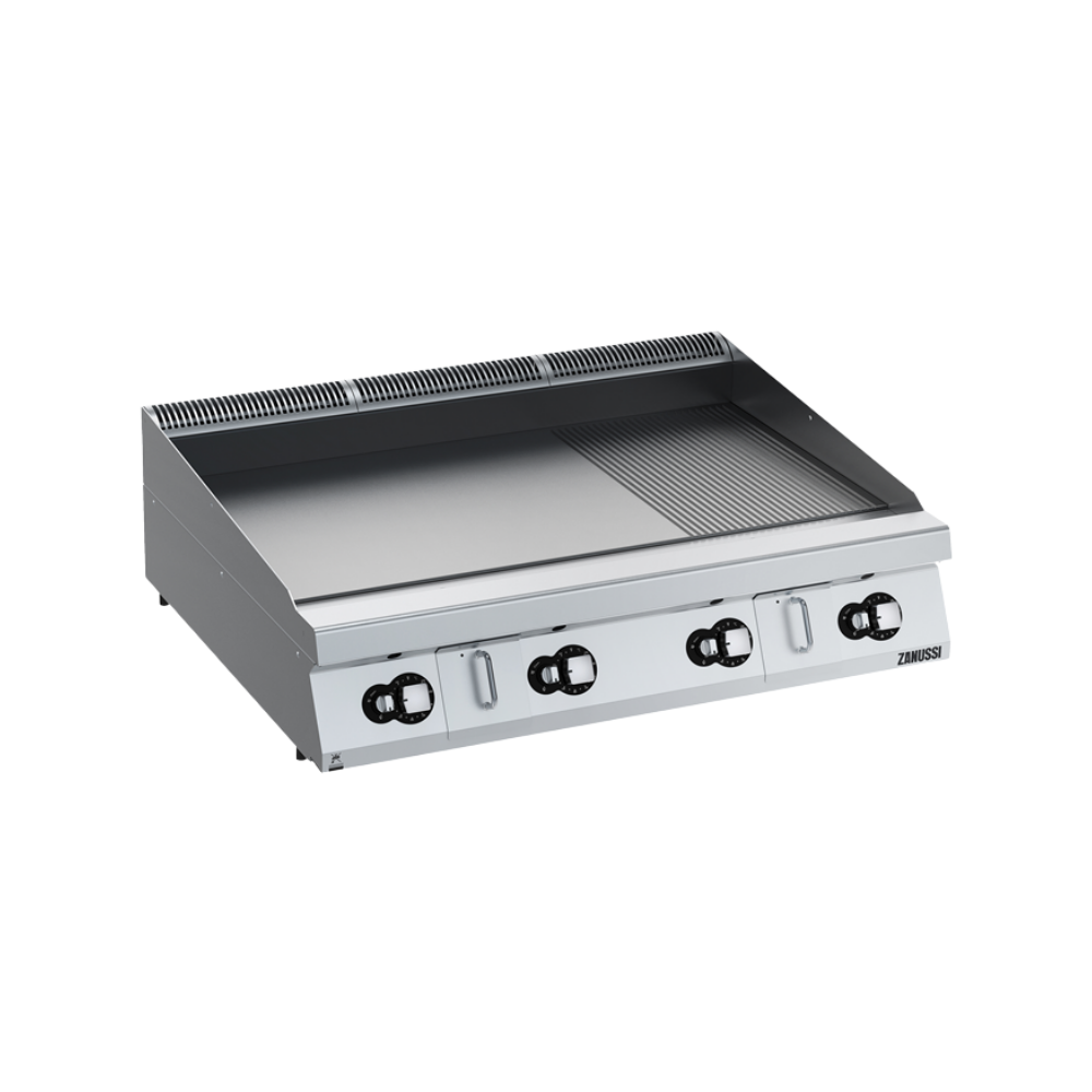 Zanussi Gazlı ⅔ Düz + ⅓ Nervürlü Izgara, Krom Pleytli HP – Model 392407
