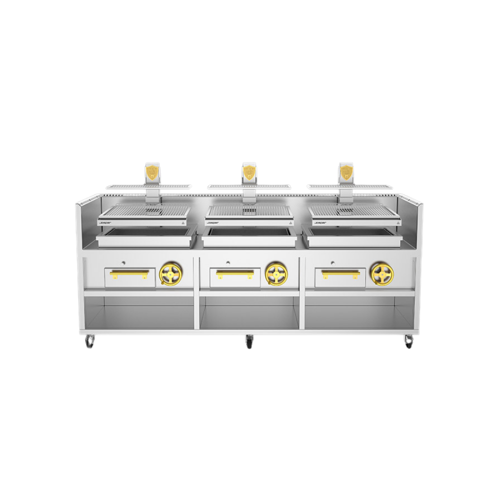 Josper PVJ-76-3-3-MB – Üç Katlı Maksimum Kapasiteli Kömürlü Profesyonel Izgara Fırın