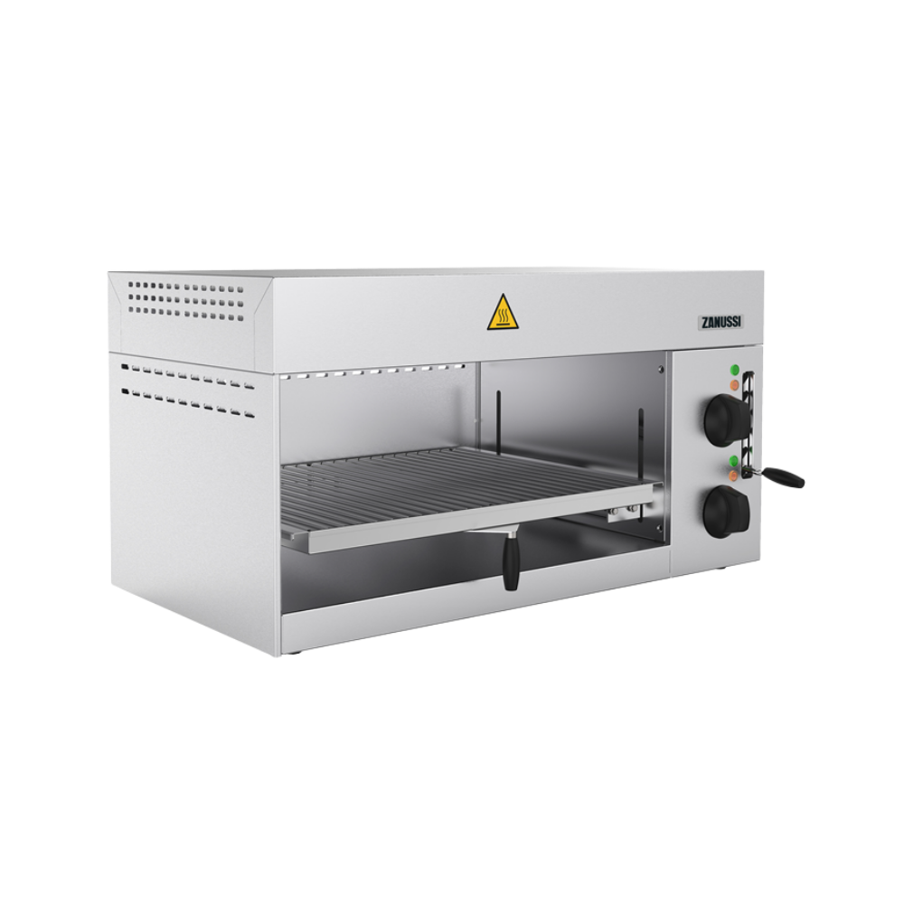 Zanussi Elektrikli Salamander, Manuel Kontrol, Önü Açık, Ayarlanabilir Raf, 760 mm (Model 283024)