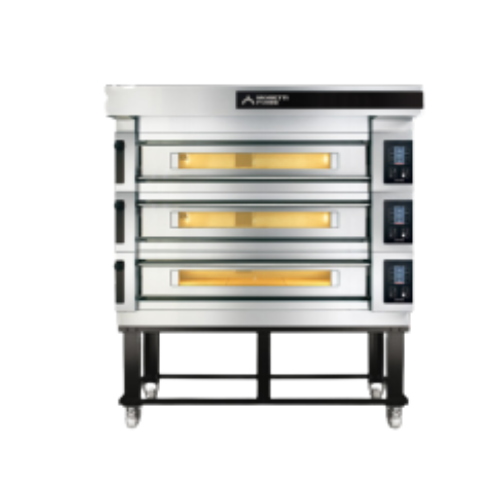Moretti Forni S105ES-151515-S Modüler Elektrikli Pizza Fırını (3 Katlı, Taş Tabanlı)