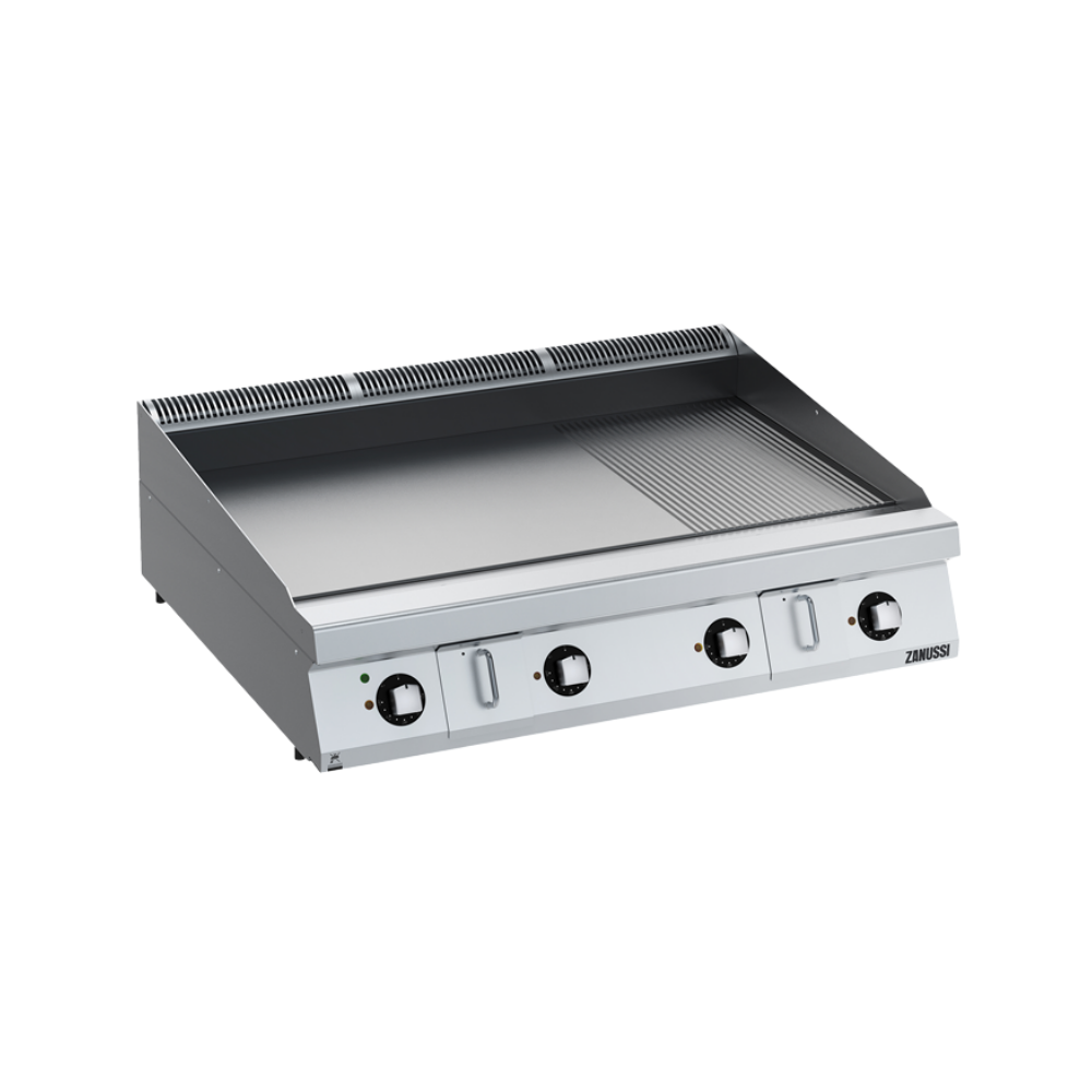 Zanussi Elektrikli ⅔ Düz + ⅓ Nervürlü Izgara, Krom Pleytli HP – Model 392405