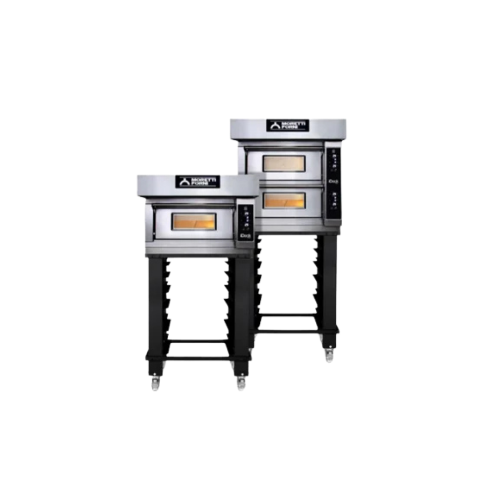 Moretti Forni iDeck ID-D-72.72 Çift Katlı Taş Tabanlı Elektronik Kontrollü Pizza Fırını