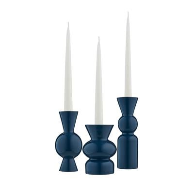 Goody El Yapımı Porselen Şamdan Seti / Ege Mavi