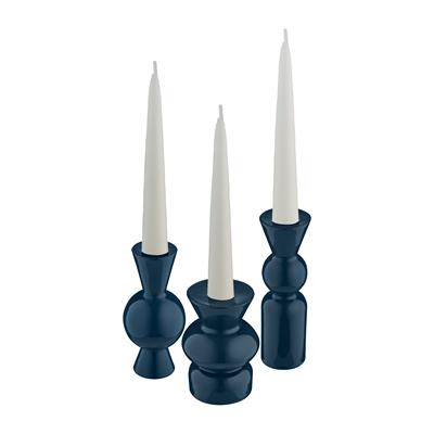 Goody El Yapımı Porselen Şamdan Seti / Ege Mavi