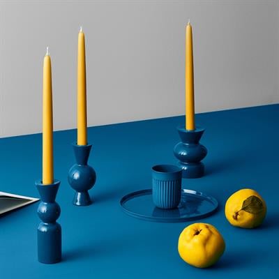 Goody El Yapımı Porselen Şamdan Seti / Gri