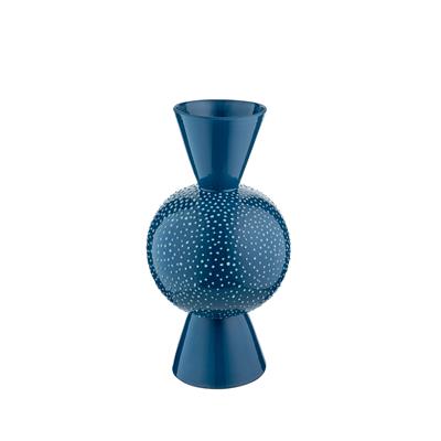 Goody Mid El Yapımı Porselen Vazo / Ege Mavi Artistik