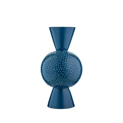 Goody Mid El Yapımı Porselen Vazo / Ege Mavi Artistik