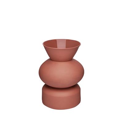 Goody Round El Yapımı Porselen Vazo / Kiremit