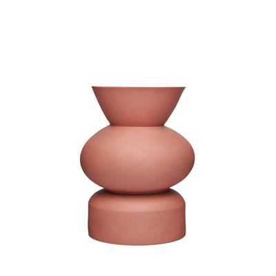 Goody Round El Yapımı Porselen Vazo / Kiremit