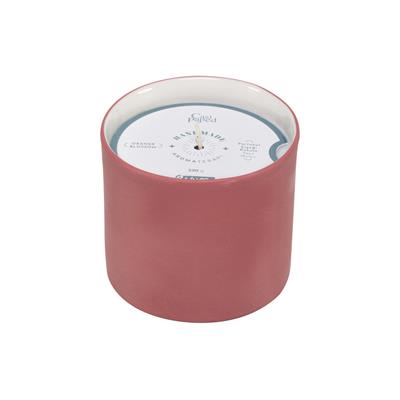 Josephine El Yapımı Mumluk & Mum / Pembe - Beyaz