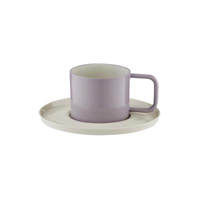 Josephine Handmade Porcelain Turkish Coffee Cup & Plate / Lilac 