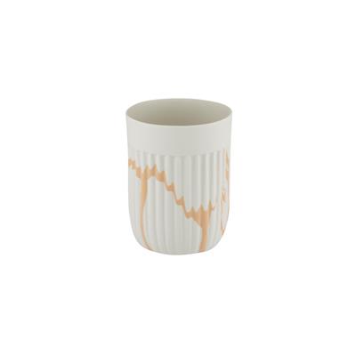 Love Edward Double Espresso Cup / White - Salmon