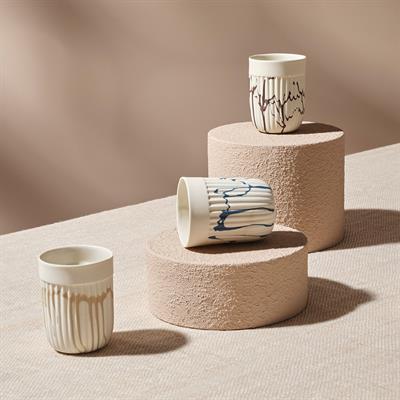 Love Edward Double Espresso Cup / Salmon