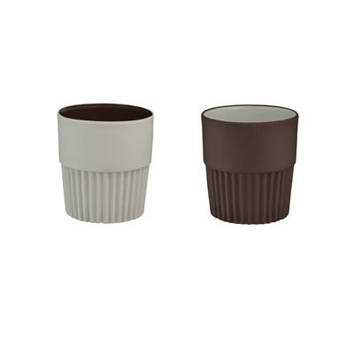 Love Edward Espresso Cup - 2 Pieces / Brown - White