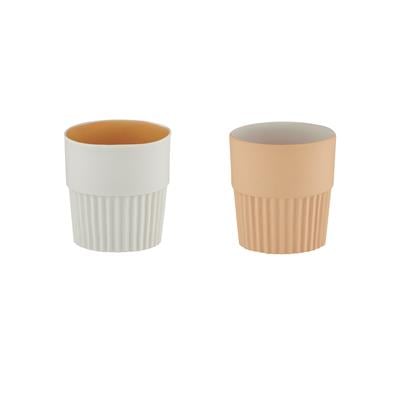 Love Edward Espresso Cup - 2 Pieces / Salmon - White