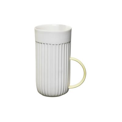Love Edward Lungo Coffee Cup / White - Yellow