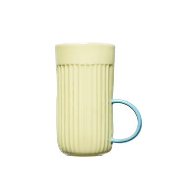 Love Edward Lungo Coffee Cup / Yellow - Mint Green