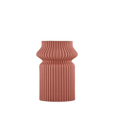 Love Edward Vase Handmade Porcelain Vase / Brick Red