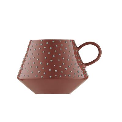 Puffer Mug Filter Coffee Cups / Brick Red