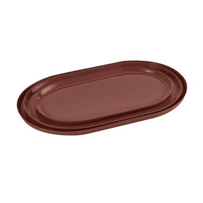 Pure Color - Oval Tepsi Büyük / Kiremit