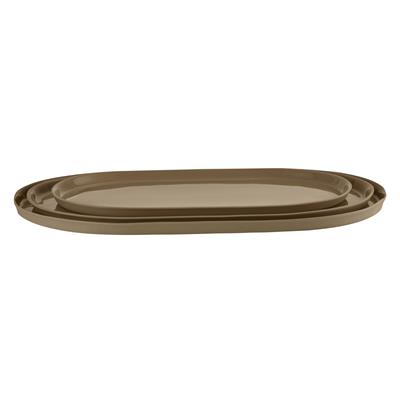 Pure Color - Oval Tepsi Küçük / Krem