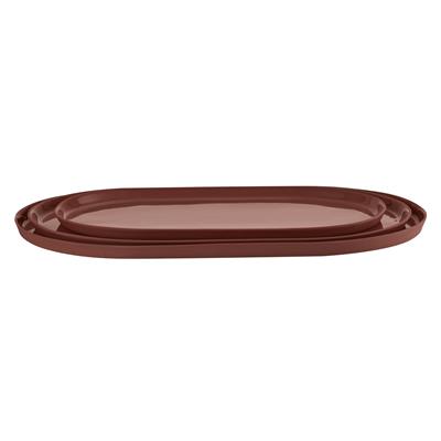 Pure Color - Oval Tray Medium / Brick Red