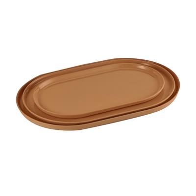 Pure Color - Oval Tray Medium / Salmon