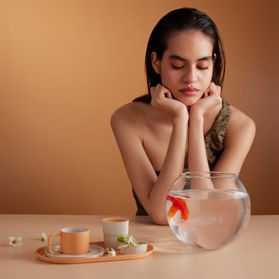 Ürün Seti - Fincan & Tabak, Lokumluk ve Tepsi / Fıstık Yeşili