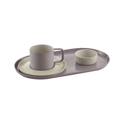 Ürün Seti - Fincan & Tabak, Lokumluk ve Tepsi / Lila