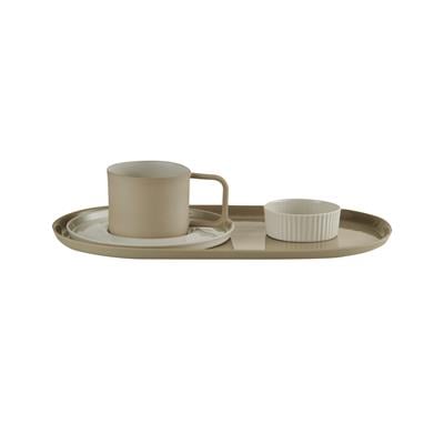 Ürün Seti - Fincan & Tabak, Lokumluk ve Tepsi / Krem