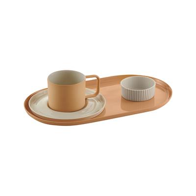 Ürün Seti - Fincan & Tabak, Lokumluk ve Tepsi / Somon