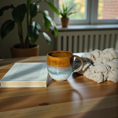 Yumy Mug / Krem Özel Sırlı