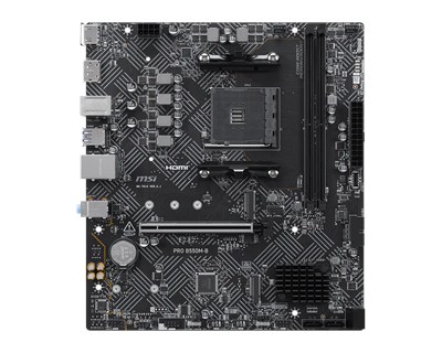 MSI PRO B550M-B AM4 DDR4 4600(OC) HDMI DP 2x M.2 USB 5Gbps mATX