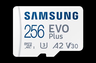 256GB SAMSUNG EVO PLUS MICROSDXC UHS-I U3 V30 A2 160MB/s MB-MC256SA/TR