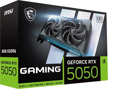 MSI GEFORCE RTX 5050 8G GAMING OC GDDR6 128B DX12 PCIE 5.0 X16 (3XDP 1XHDMI)