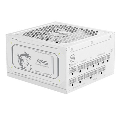 MSI MAG 1000GL PCIE5 WHITE 1000W 80+ GOLD POWER