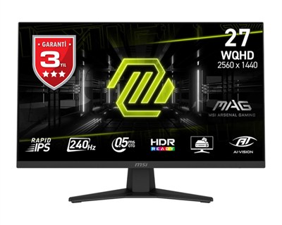 27 MSI MAG 274QF X24 WQHD RAPID IPS 240HZ 0.5MS