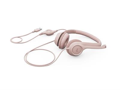 LOGITECH H390 MIKROFONLU PEMBE KULAKLIK 981-001281